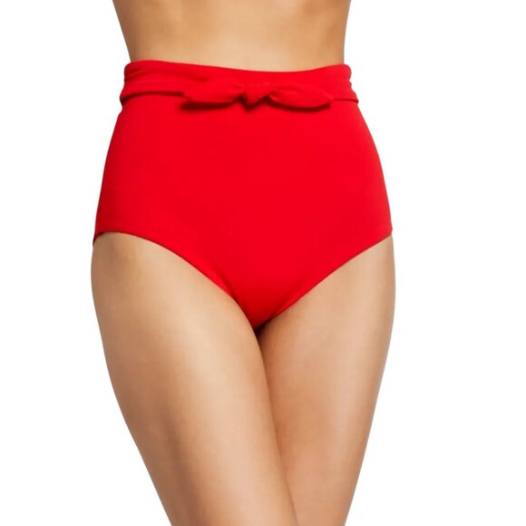 Mara Hoffman Other - Mara Hoffman Jay High Waist Bikini Bottom Red Size Large NWOT